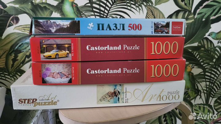 Пазлы 500 и 1000 - 4 шт