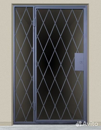 Дверь решетчатая