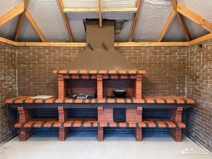 Печь барбекю модель 736