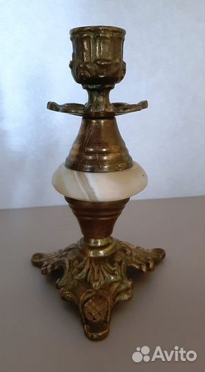 Подсвечники из бронзы винтаж