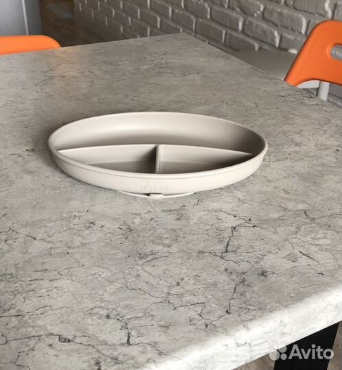 Силиконовая детская тарелка