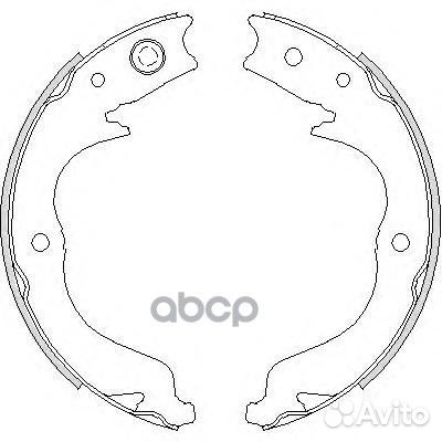 4748.00 колодки барабанные ручника Mitsubishi