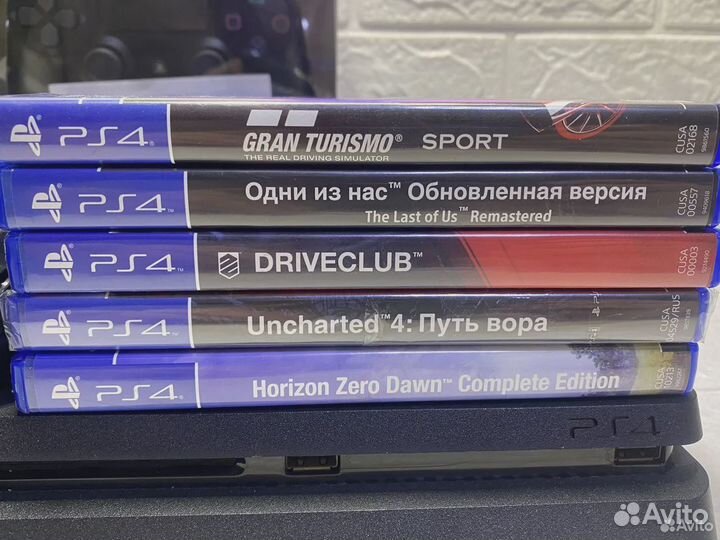 Приставка Sony PS4 slim 500GB 5 игр