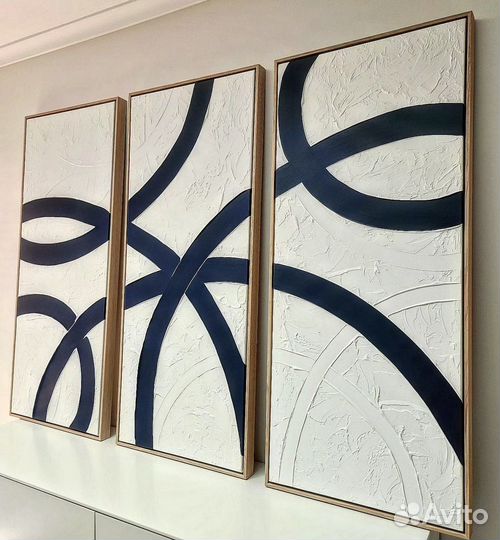 Картины текстурные с разным цветом