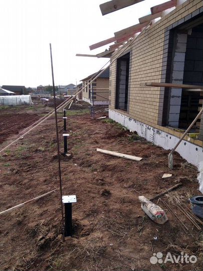 Монтаж винтовых свай