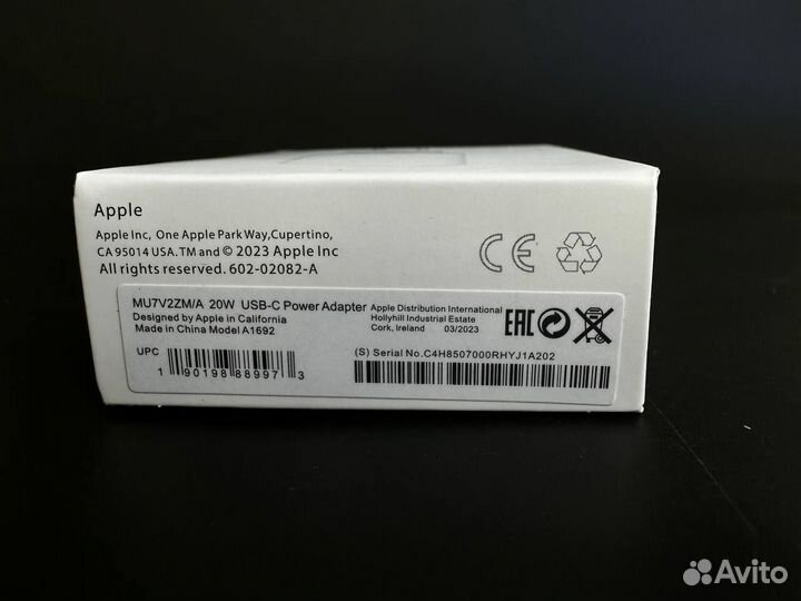 Блок питания apple 20w