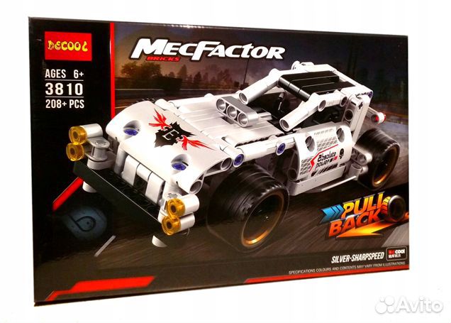 Конструктор MecFactor Гоночный болид 208 деталей