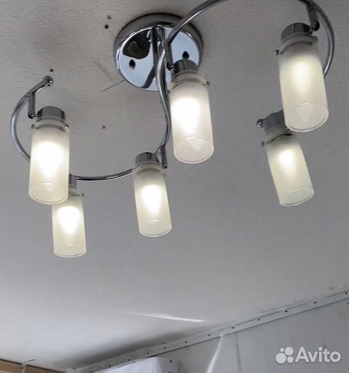 Люстра потолочная бу