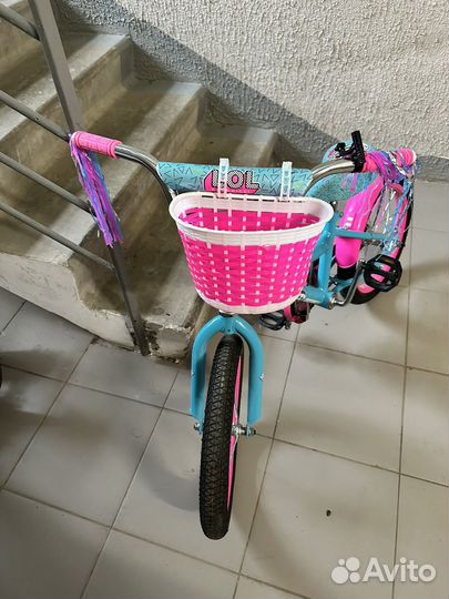Велосипед с корзинкой для девочки