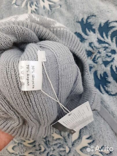 Шапка зимняя тачки р 48-52 новая с помпоном