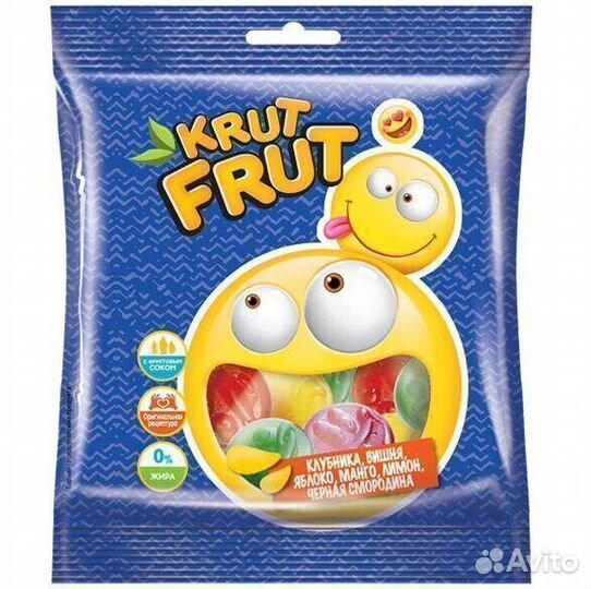 Опт - Мармелад Krut Frut Смайлики 70г