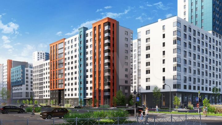 2-к. квартира, 43 м², 2/22 эт.