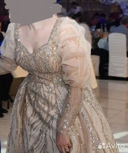 Дизайнерское нарядное женское платье 46-48