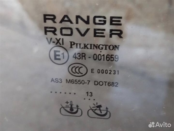 Стекло двери заднее правое Land Rover 4 L405 4.4