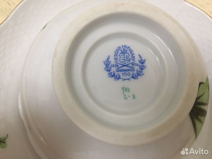 Фарфоровая чайная пара