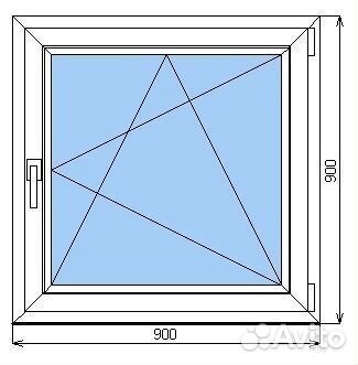 Окна 900 х 900 мм в наличии