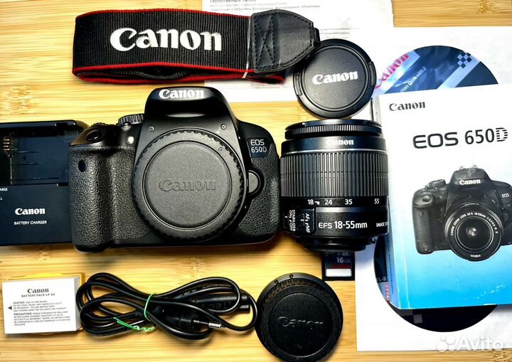 Canon 650d kit пробег 19369 кадров
