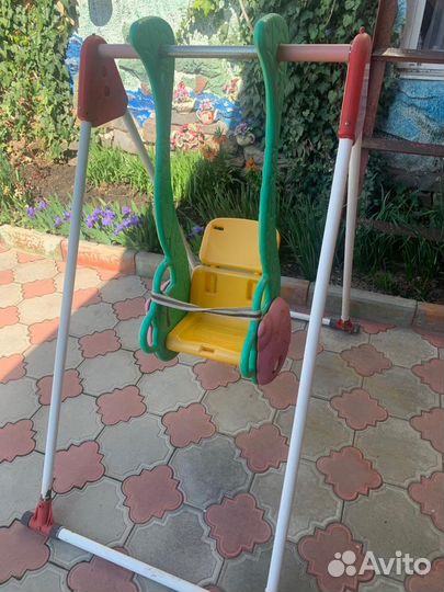 Детские качели уличные бу
