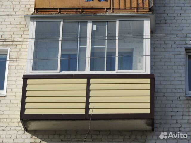 Балкон изпрофиля пвх с обшивкой 3080*1650