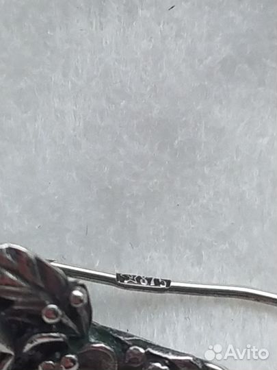 Серьги серебро 875 Рига