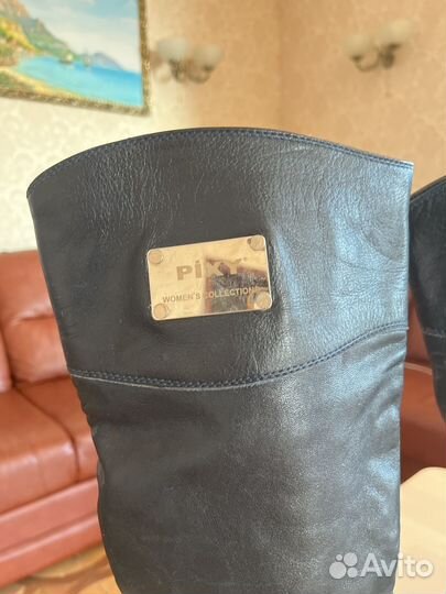 Сапоги резиновые женские (с кожей)