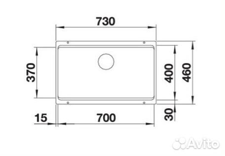 Мойка Blanco Etagon 700-U антрацит 525167 новая