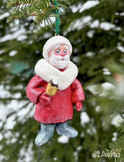 Ватная игрушка Дед мороз с эскимо