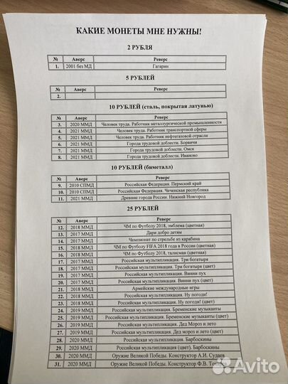 Юбилейные монеты обмен