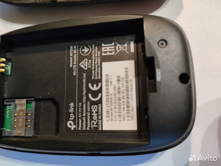 Wifi роутер 3G,4G LTE Tp-Link M7200EU