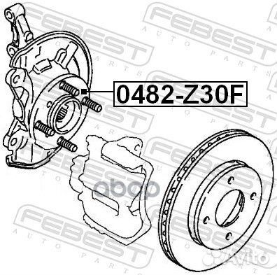 Ступица колеса перед прав/лев 0482Z30F Febest
