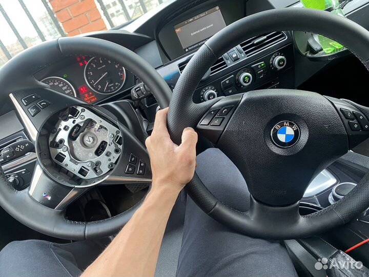 Руль бмв е60 рест под кнопку с подогревом