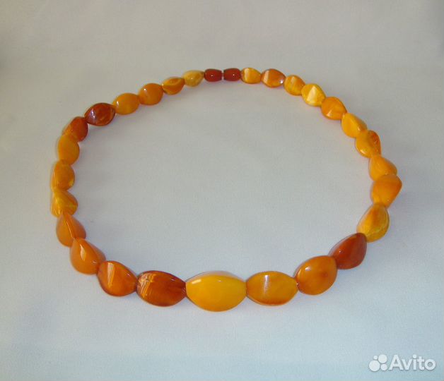 Янтарные Бусы Пейзажный Натуральный Янтарь СССР