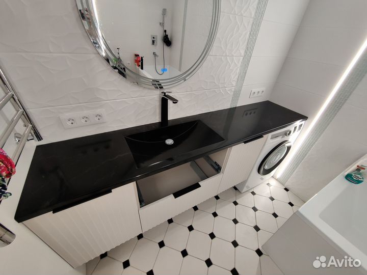 Столешница из искусственного камня для ванной