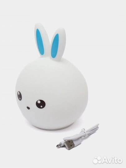 Сенсорный силиконовый светильник Зайчик с пультом