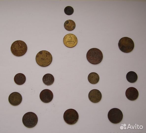Монеты разные: 1930 - 1956 г