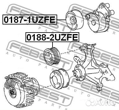 Ролик натяжной (toyota land cruiser 100 HDJ101/UZJ