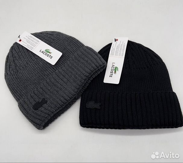 Шапка мужская на флисе Lacoste