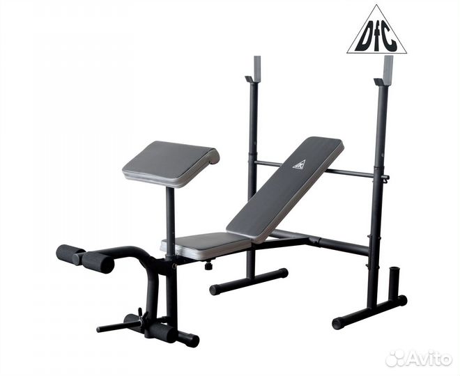 Скамья со стойками под штангу DFC D3802