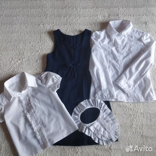 Школьная форма, блузка и сарафан, р. 116-122