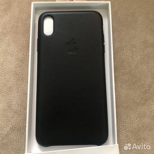 Кожаный чехол на iPhone XS max / leather case