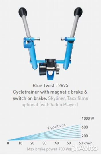 Велосипедный станок Tacx Blue Twist T2675