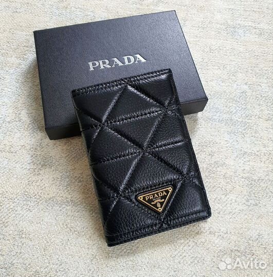 Обложка на паспорт Prada натуральная кожа