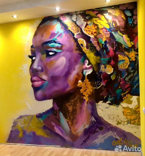 Роспись стен / барельеф на стен / услуги художника