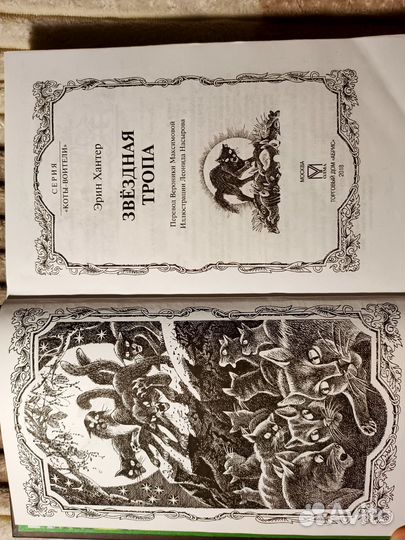 Коты Воители 1 цикл книги + звёздная тропа