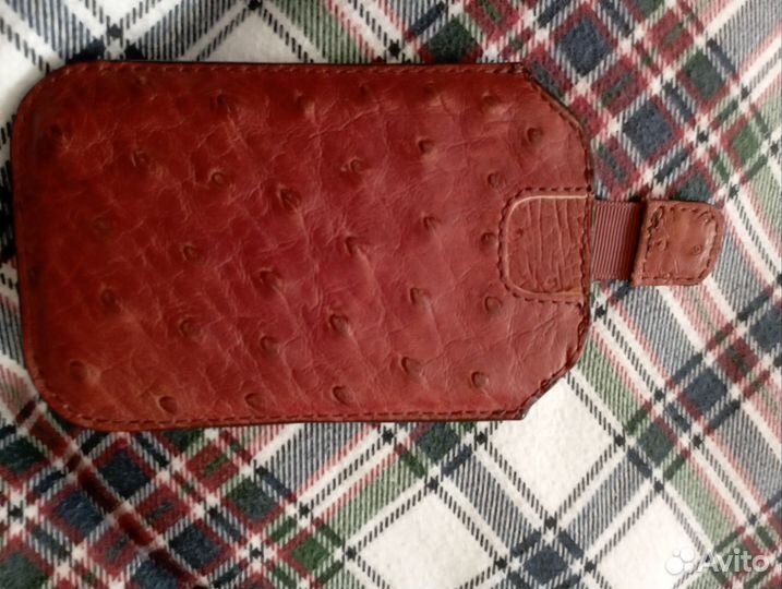 Чехол для телефона из кожи страуса