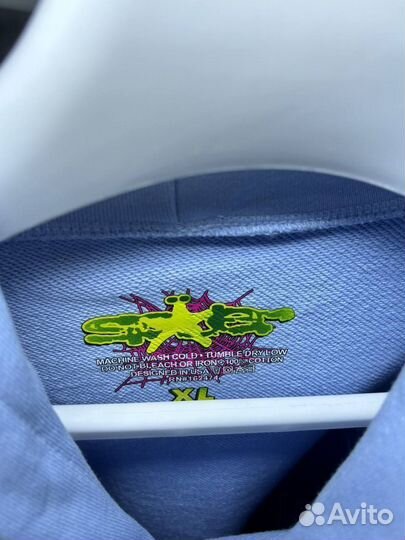 Худи spider Young thug голубая