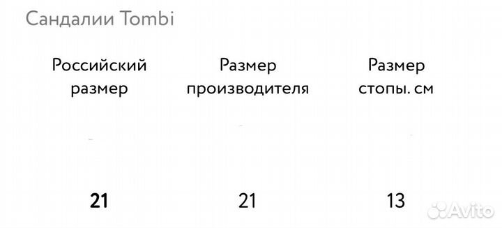 Сандали для девочки 21