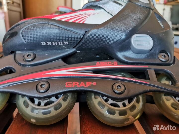 Коньки роликовые Graf р.29-33