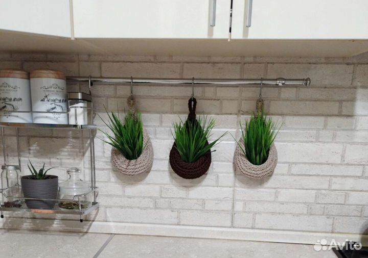 Интерьерная корзина кашпо