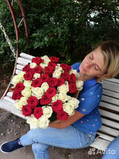 Розы 51 штука бесплатная доставка